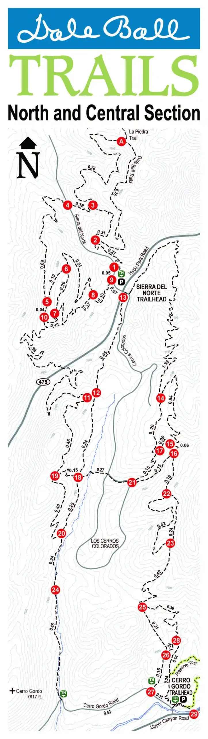 Dale Ball North & Central map