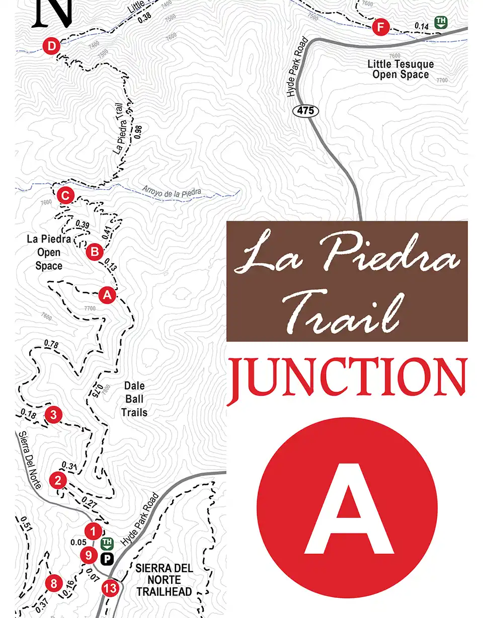 La Piedra Trail Sign